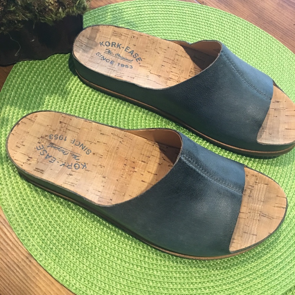 KORK-EASE sandals, lapiz blue, size 9m, worn once